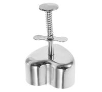 NULYLU Moule à Onigiri en Acier Inoxydable 304, Presse à Empanadas Forme Cœur, Design Convivial, Fabrication Facile de Boules de Riz, Cuisine Maison