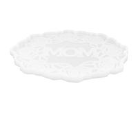 NULYLU Moule en Silicone Transparent Réutilisable de Couronne pour sous-Verres DIY, pour Créations Artisanales et Décoration Fête des Mères