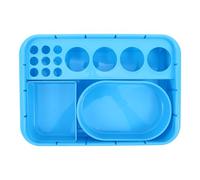 NULYLU Organisateur de Gestion Compartiments de Bleu en Intégrés, Support de Distribution Rapide Plateau pour Stations et Rondes Médicales