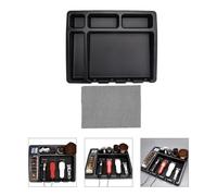 NULYLU Organisateur De Salon De Coiffure Support De Tondeuse Avec Tapis Antidérapant Pour Outils De Coiffure Rasage