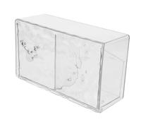 NULYLU Organisateur Mural De Rangement Pour Coton Démaquillant Boîte De Stockage Élégante Et Pratique Pour Disques De Coton Et Anti-poussière Pour Salle De Bain Et Cosmétiques