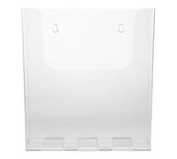 NULYLU Organisateur Mural pour Courrier en Acrylique Transparent, Porte-Documents A4 Fixation Magnétique et Vis, Support Suspendu pour Dossiers, Rangement Bureau Maison, Pochette Murale