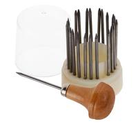 NULYLU Outil de Gravure Polyvalent en Métal et Bois pour Bijoux en Argenté, pour Micro-incrustation D'or et Création de Bijoux, Ensemble de 1 Set pour Artisans Joailliers