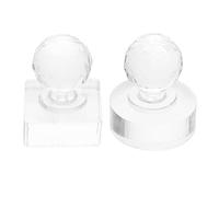 NULYLU Outil de Pressage Lot de 2 pour Fards à Paupières et Poudre à Sourcils Tampons de Pression Carré et Rond pour Utilisation en Déplacement