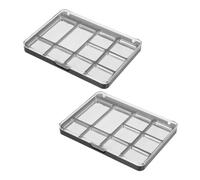 NULYLU Palette de Fards à Paupières Magnétique Vide 2pcs en As avec Couvercle Transparent Facile à Transporter pour Maquillage Yeux