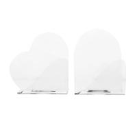NULYLU Palette de Maquillage Acrylique Transparente Légère et Portable 2pcs pour Usage Cosmétique Professionnel et Nail Art