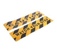 NULYLU Panneau D'avertissement Sol Mouillé Orange en Pvc Antidérapant Autocollant 2pcs pour Quais de Chargement et Plateformes Sécurité