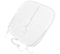 NULYLU Panneau Pare-vent Carré en Plastique pour Ventilation Centrale, Forme Corail, Compatible avec Bouches D'aération Plafond, pour Chambres et Bureaux, Design Moderne Minimaliste