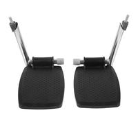 NULYLU Paquet de 2 Repose-jambes Universels pour Fauteuil Roulant Poteau de Soutien, Repose-pieds Robustes en Abs Antidérapant, Compatibles et Pliables pour Fauteuils Roulants,