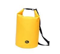 NULYLU Paquet Étanche Gonflable 5l en PVC Jaune pour Boating et Camping | Flottabilité, Garde les Objets Personnels au Sec, Usage Rafting et Kayak