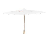NULYLU Parapluie en Soie Classique à Fleurs, Accessoire de Performance Chinois, Manche Lisse en Bambou, Décoration pour Fête sous Abri, Style Traditionnel Blanc Style Plusieurs Styles