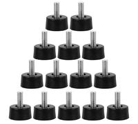 NULYLU Patins de Réglage pour Meubles en Plastique Noir, Lot de 20 Vis M5 X 13, pour Tables, Chaises et Lits, Ajusteurs Stables pour Usage Domestique et Bureau