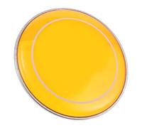 NULYLU Peau de Batterie Double Couche 10 Pouces Orange pour Caisse Claire et Grosse Caisse, Surface Huilée en Métal, Solide avec Tonalité Riche pour Performances Professionnelles