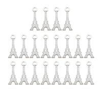 NULYLU Pendentifs Charme Tour Eiffel en Alliage Argenté et Finition Soignée Lot de 20 pour Fabrication de Bijoux DIY Style Unique Accessoires Scrapbooking