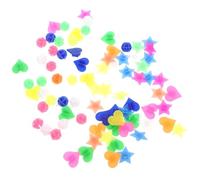 NULYLU Perles à Clip pour Rayons de Vélo en Plastique Coloré Lot de 108 Pièces Étoiles Cœurs et Perles Rondes Décoration Garçon et Filles pour Roues de Vélo VTT Couleur Aléatoire
