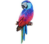 NULYLU Perroquet en Fer Détails Délicats, Applique Murale Portable Pouvant être Suspendue Décoration Murale Art Mural Métal Réaliste Cuisine ou Club