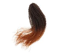 NULYLU Perruque Tresse Africaine Cheveux Au Crochet Vague D'eau Cheveux Bouclés Au Crochet Des Extensions De Fil Haute Température Brun