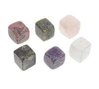NULYLU Pierres de Quartz Sûres et Élégantes pour Whisky Réutilisables, Lot de 6 Cubes en Pierre Naturelle pour Bars et Hôtels