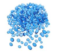 NULYLU Pierres Décoratives en Verre Textures Polies Couleurs Vives Bords Lisses Usage Sûr et Solide pour Vase et Aquarium pour Décoration Intérieure et Jardins