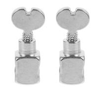 NULYLU Pince à Aiguille Métallique pour Machine à Coudre Argentée 2pcs, Accessoire de Couture Facile à Remplacer pour Usage Domestique