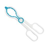 NULYLU Pince à Biberon Antidérapante Bleue, Clip Amovible Multifonction pour Bouteille de Lait Chaud Bébé, Poignée Longue de Sécurité pour Alimentation au Biberon, Protection