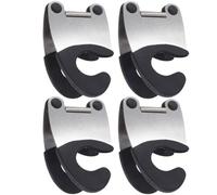 NULYLU Pince Porte-cuillère pour Casserole en Acier Inoxydable Caoutchouc Antidérapant, Set de 4pcs, Pratique et Facile à Ranger Cuisine et Cuisson