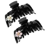NULYLU Pinces à Cheveux Élégantes Maintien Solide Lot de 2 en ABS pour Femme et Fille pour Cheveux Épais ou Fins, pour Bain et Voyage