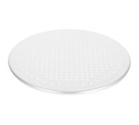 NULYLU Plaque à Pizza Robuste et Épaisse Ronde en Aluminium Perforée de Gâteaux et Pains Vapeur à Domicile