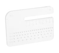 NULYLU Plaque Aide Perforation Acrylique pour Cuir Outil Multifonction de Couture Robuste pour Découpe Précise de Ceintures et Maroquinerie