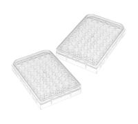 NULYLU Plaque de Culture Cellulaire pour Laboratoire 48 Trous en Polystyrène 2 Pièces pour Analyse Précise et Manipulation Facile
