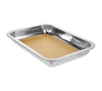 NULYLU Plateau de Dissection en Acier Inoxydable Poli, Bac de Dissection de Laboratoire Métal, Petit Plateau à Cire Sécurisé pour Enseignement Scientifique et Expériences Anatomiques