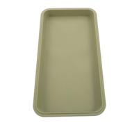 NULYLU Plateau Rectangulaire Entretien Facile en Plastique Vert Surface Lisse et Plate, Prévention des Éclaboussures pour Pots de Fleurs pour Jardin Intérieur et Culture de Plantes