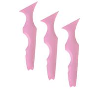 NULYLU Pochoir pour Eye-liner à Forme D'aile en Silicone Rose, Outil Eyeliner Réutilisable 3pcs Surface Lisse, pour Maquillage des Yeux Précis et Facile