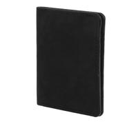 NULYLU Porte-Cartes pour Hommes Ultra-Fin en PU Noir Plusieurs Compartiments, Design Vertical Minimaliste, Usage Quotidien Transport Facile