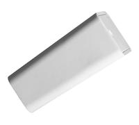 NULYLU Poubelle Rectangulaire avec Couvercle à Pression en Plastique Blanc Grosse Capacité Design Moderne et Solide pour Bureau et Maison pour Usage Quotidien