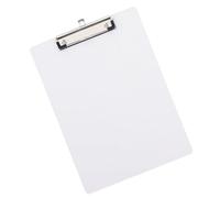 NULYLU Presse-papier en Pvc Transparent A4 Clip en Acier Inoxydable, Bords Arrondis et Léger, pour Rangement Documents Bureau et Écriture Portable