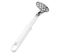 NULYLU Presse-purée en Acier Inoxydable Blanc pour Maison Cuisine, Confortable à Utiliser, Facile à Nettoyer, pour Écraser Citrouilles et Avocats