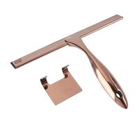 NULYLU Raclette Multi-Usage en Acier Inoxydable pour Salle de Bain et Voiture, Raclette à Verre Lame en Bronze pour Vitres et Miroirs