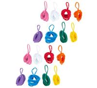 NULYLU Recharge Kit Éducatif de 96 Boucles Élastiques en Fibre Polyacrylique Améliorant la Dextérité Manuelle pour Métier à Tisser Boucles pour Garçon et Filles