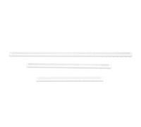 NULYLU Règles à Dessin pour Mesures Précises Ensemble de 3 en Acrylique Transparent Surface Lisse, pour Architectes et Designers Professionnels