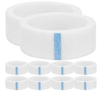 NULYLU Ruban Adhésif pour Extensions de Cils 9m X 1,2cm Blanc 10 Rouleaux Tissu Non Tissé Auto-adhésif Respirant Facile à Retirer pour Usage Quotidien et Salons de Maquillage