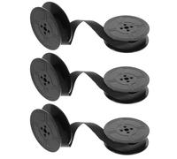 NULYLU Rubans Encreurs Larges Noirs Compatible Modèle -9 Ne800 Ne3000 Lot de 3 Ruban en Nylon Double Bobine Rechange Solide pour Machine à Écrire Vintage pour Usage Bureau et Domicile
