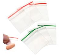 NULYLU Sachet Auto-scellant Mini en Pe Rouge, Paquet de 600 Pièces, Pochette Pratique pour Pilules, Bonbons et Rangement Sûr
