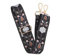 NULYLU Sangle de Banjo Réglable Ceinture de Guitare Large à Motif Floral, Support d'Épaule Confortable et Polyvalent pour Accessoires d'Instruments, pour Performances Musicales