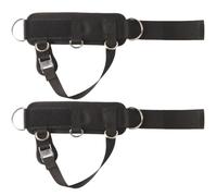 NULYLU Sangle de Cheville Ajustable Double Boucle Tissu Mesh Respirant, Bande Élastique de Musculation pour Entraînement en Salle de Sport, Fitness et Machine à Câble - 1 Pièce