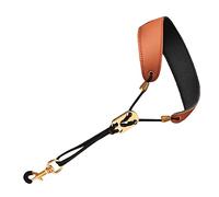 NULYLU Sangle Saxophone Réglable Cuir pour Sax Alto Ténor Soprano Durable et Pratique pour Musiciens
