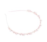 NULYLU Serrage-tête en Alliage Doré Perles Baroques, Bandeau Feuilles Élégantes pour Femme et Fille, Accessoire Coiffure Mariage Fête Carnaval, Bijou Cheveux et Décoratif