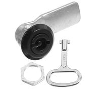 NULYLU Serrure Métallique à Came Tubulaire pour Poubelle Extérieure, Verrouillage Sécurisé avec ompatible Armoires et Boîtes de Déchets, Barillet Robuste Résistant aux Intempéries,