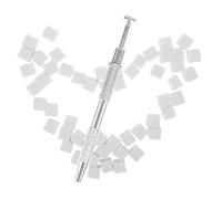 NULYLU Set de Pince en Acier Inoxydable avec Éponges à Ongles Multicolores pour Nail Art, Prévention du Transfert de Couleur et Création D'effet Dégradé, pour Usage Professionnel