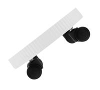 NULYLU Support à roulettes pour Plantes Rond, Base Roulante pour Pots de Fleurs Blanc 250, Chariot Mobile pour Jardinières D'intérieur et Extérieur, Plateau Roulant Robuste pour Terrasse